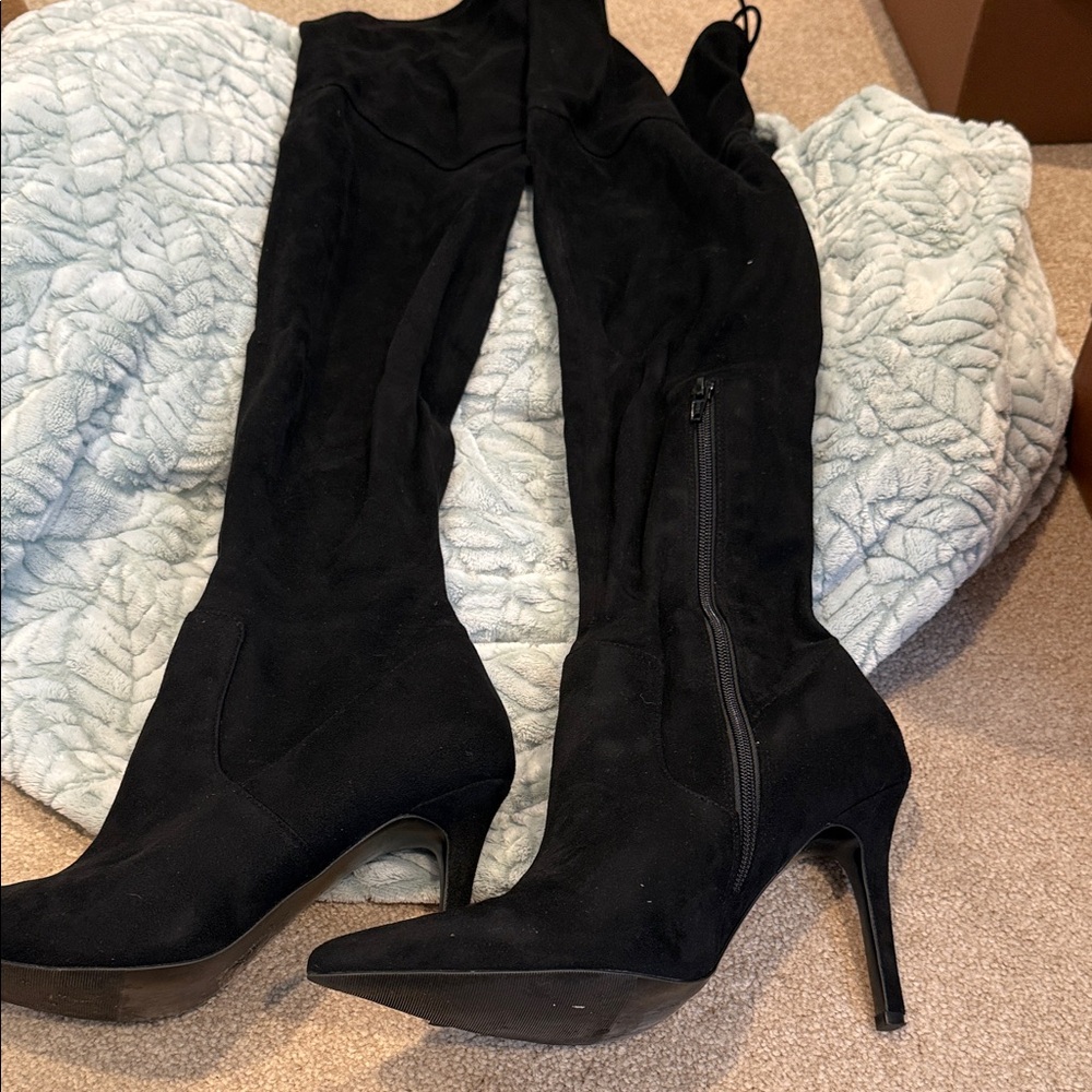 Aldo Black Over the Knee Boots